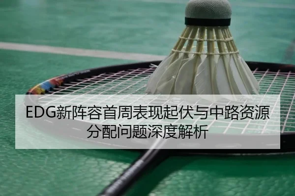 EDG新阵容首周表现起伏与中路资源分配问题深度解析